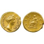 THE ALFRED FRANKLIN COLLECTION OF ANCIENT COINS, ROMAN GOLD, Sabina (wife of Hadrian), Gold