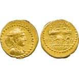 THE ALFRED FRANKLIN COLLECTION OF ANCIENT COINS, ROMAN GOLD, L. Cestius & C. Norbanus (43 BC),