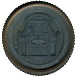 BRITISH COMMEMORATIVE MEDALS, Victoria, Demolition of Temple Bar, uniface glazed Lead Medal, 1878,
