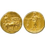 THE ALFRED FRANKLIN COLLECTION OF ANCIENT COINS, GREEK GOLD, North Africa, Kyrenaika, Kyrene (c.