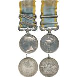 MILITARY MEDALS, Campaign Medals & Groups, A Crimean Wars Pair, 1854-1856, Crimea, 2 clasps,