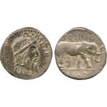 THE COLLECTION OF A CLASSICIST, ANCIENT COINS, Q. Caecilius Metellus Pius Scipio, Silver Denarius,