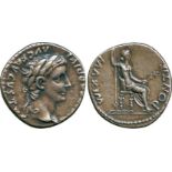 THE COLLECTION OF A CLASSICIST, ANCIENT COINS, Tiberius (AD 14-37), Silver Denarius, mint of