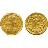 THE ALFRED FRANKLIN COLLECTION OF ANCIENT COINS, ROMAN GOLD, Arcadius (AD 383-408), Gold Solidus,