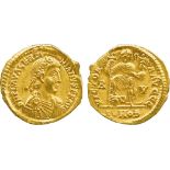 THE ALFRED FRANKLIN COLLECTION OF ANCIENT COINS, ROMAN GOLD, Valentinian III (AD 425-455), Gold