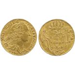 WORLD COINS, British West Indies, Brazil, Joseph I, Gold 6400-Reis, 1771 R, Rio de Janeiro, a