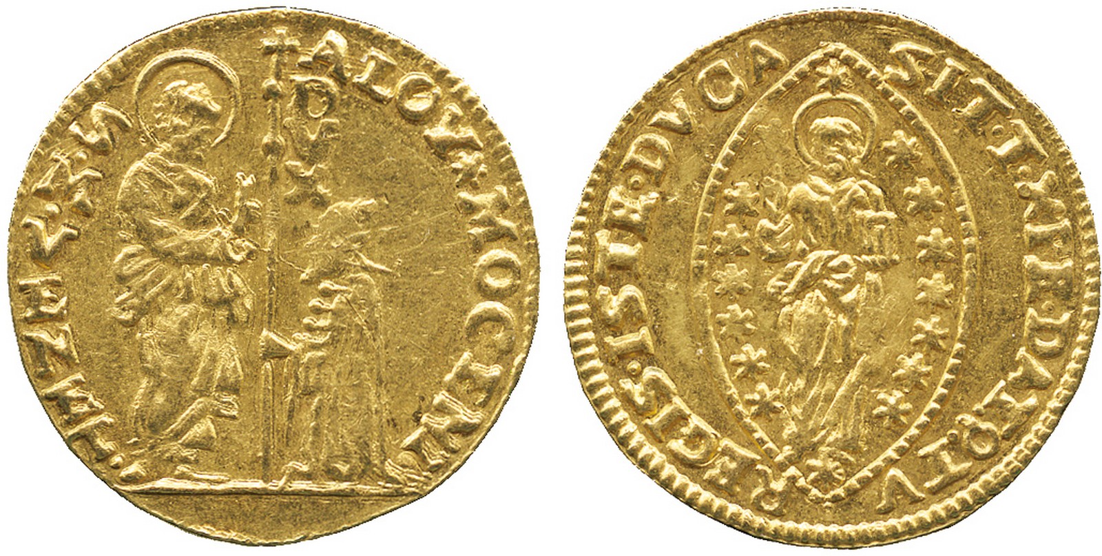 WORLD COINS, Italy, Venice, Alvise III Mocenigo (1722-1732), Gold Zecchino, undated, ALOYMOCENI•,