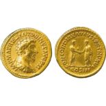 THE ALFRED FRANKLIN COLLECTION OF ANCIENT COINS, ROMAN GOLD, Marcus Aurelius (AD 161-180), Gold