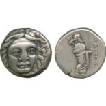 ANCIENT GREEK COINS, Satraps of Caria, Maussollos (377-353 BC), Silver Drachm, mint of