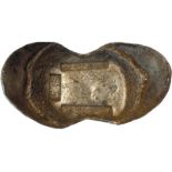 COINS. 錢幣, CHINA - SYCEES, 中國 - 元寶, Qing Dynasty 清朝: Silver 50-Tael Boat-shaped Sycee, stamped “