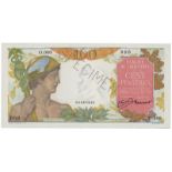 BANKNOTES, 紙鈔, FRENCH INDO-CHINA, 法屬印度支那, Banque de l’Indo-Chine: Specimen 100-Piastres, ND (1947-