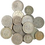 COINS. 錢幣, CHINA – MISCELLANEOUS, 中國 - 雜項, Silver 10-Cents (6) and 20-Cents (16). Generally very