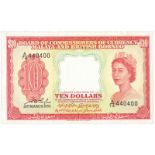 BANKNOTES, 紙鈔, MALAYSIA, 馬來西亞, Malaya & British Borneo, Board of Commissioners of Currency: $10,