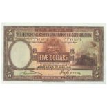 BANKNOTES, 紙鈔, CHINA - HONG KONG, 中國 - 香港, Hongkong & Shanghai Banking Corporation 香港上海匯豐銀行: $5, 1