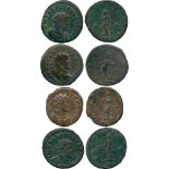 ANCIENT COINS, ROMANO-BRITISH COINS, Allectus (AD 293-296), Æ Antoniniani (4), mint of Londinium,