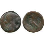 ANCIENT COINS, GREEK COINS, Kingdom of Egypt, Cleopatra VII (51-30 BC), Æ 80-Drachmai, mint of