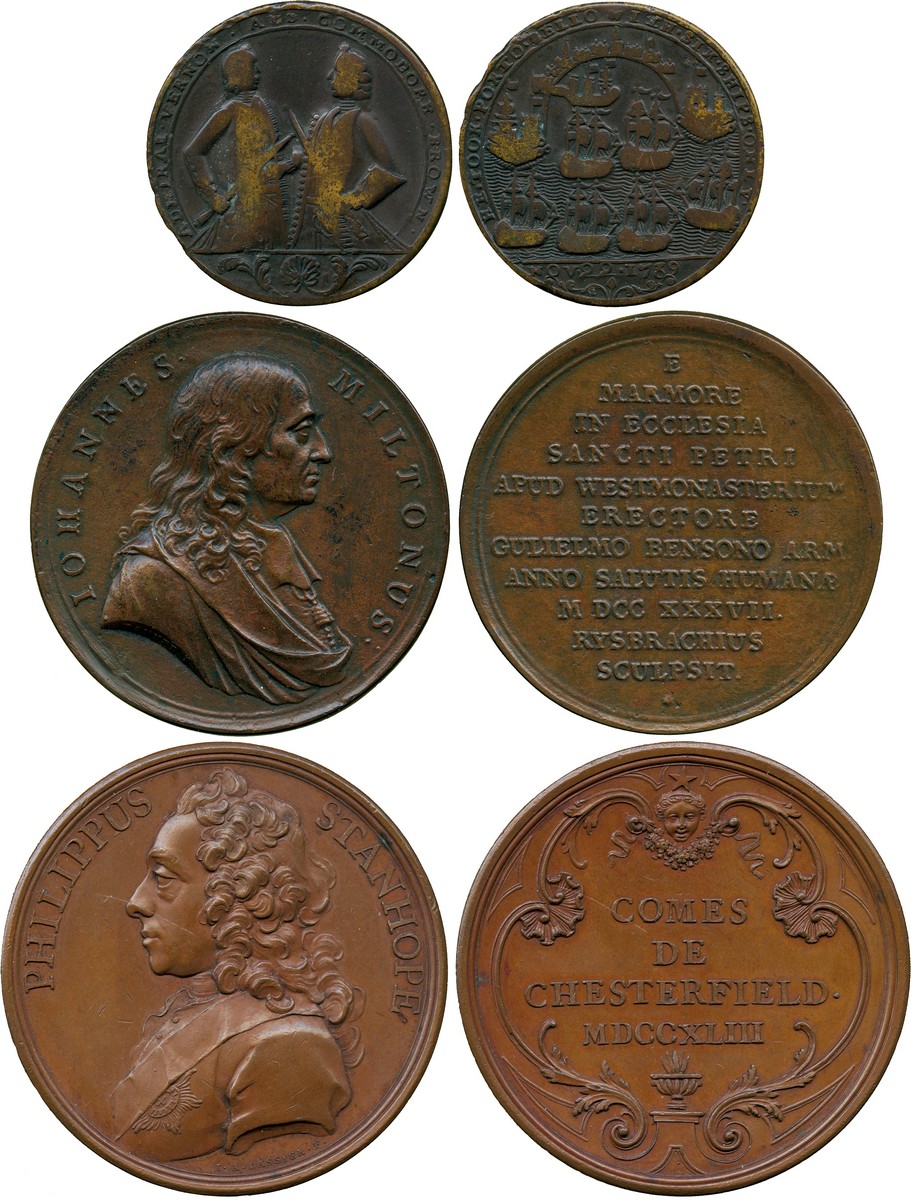 COMMEMORATIVE MEDALS, BRITISH HISTORICAL MEDALS, Earl of Chesterfield, Philip Stanhope, 1743, Copper