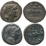 ANCIENT COINS, ROMAN COINS, Republican Silver Denarii (2), anonymous issues of the late 3rd
