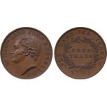 COMMEMORATIVE MEDALS, BRITISH HISTORICAL MEDALS, Lord John Russel, MP for the City of London, Copper