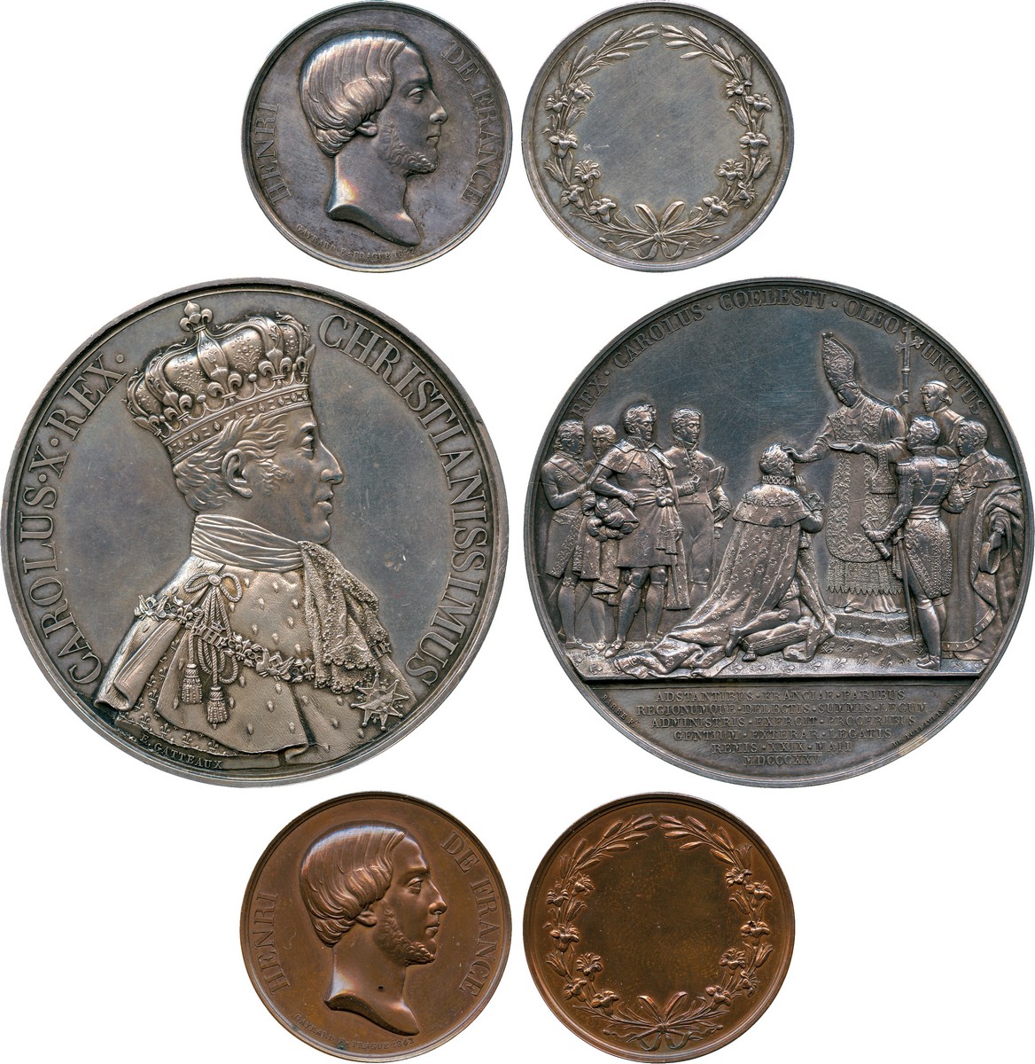 COMMEMORATIVE MEDALS, WORLD MEDALS, France, Charles X (1757-1836; King 1824-1830), The Coronation at