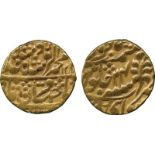 WORLD COINS, India, Princely States, Jaipur, Gold Mohur, in the name of Muhammad Akbar II, Sawai