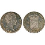 WORLD COINS, Netherlands, Willem I, Silver ½-Gulden, 1819, Utrecht, head right, rev crowned arms