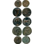 ANCIENT COINS, ROMAN COINS, Claudius (AD 41-54), Æ 24mm, minted at Antioch, laureate head facing