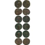 ANCIENT COINS, ROMANO-BRITISH COINS, Allectus (AD 293-296), Æ Antoniniani (6), mint of Londinium,