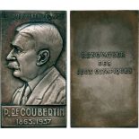 COMMEMORATIVE MEDALS BY SUBJECT, Sport, Olympic Games, Pierre, Baron de Coubertin, Father of the