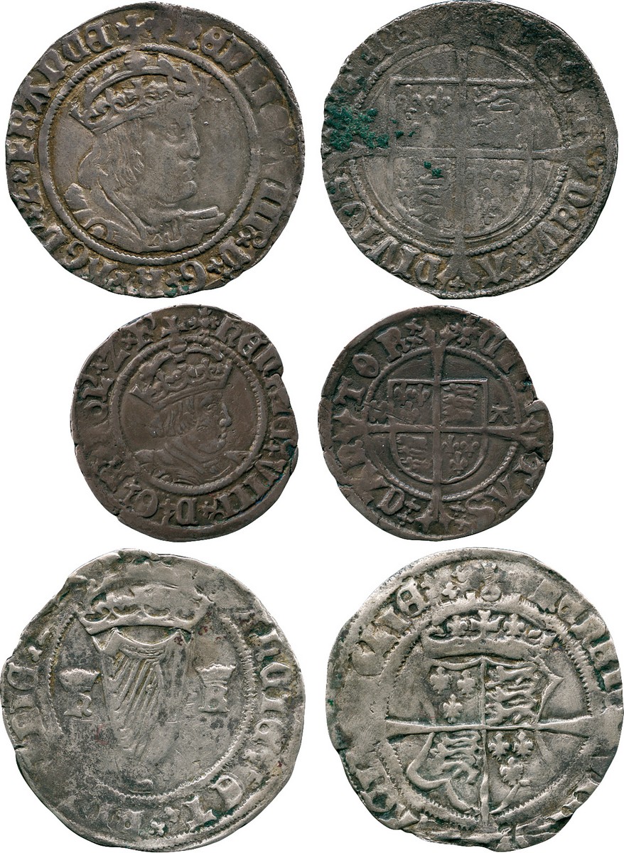 BRITISH COINS, Henry VIII, Silver Groat, second coinage (1526-1544), Laker type D, crowned bust