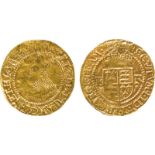 BRITISH COINS, Elizabeth I, Gold Halfcrown, sixth issue, initial mark key (1595-1598), 1.42g (S