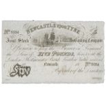 BANKNOTES, Great Britain, Northumberland, Newcastle, Newcastle upon Tyne Joint Stock Banking