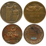 COMMEMORATIVE MEDALS BY SUBJECT, Sport, Olympic Games, Paris 1924, Bronze Participant’s Medal, by