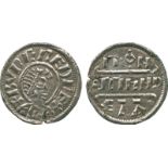 BRITISH COINS, Burgred, King of Mercia (852-874), Silver Portrait Penny, Lunette type, moneyer