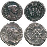 ANCIENT COINS, ROMAN COINS, Diocletian (AD 284-305), Silver Argenteus, mint of Treveri, laureate and