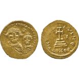 ANCIENT COINS, BYZANTINE COINS, Heraclius and Heraclius Constantine (AD 613-641), Gold Solidus,