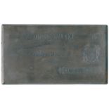 BANKNOTES, Great Britain, Jersey, Royal Square, Old Bank Jersey, engraved Steel Printing Plate for a