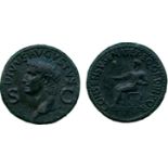 ANCIENT COINS, ROMAN COINS, Divus Augustus (d. AD 14), Æ Dupondius, struck under Caligula, AD 37-41,