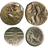 ANCIENT COINS, ANCIENT BRITISH, Celtic Gold, Belgae, Gold ¼-Stater, 1.35g, c.65-40 BC, angular