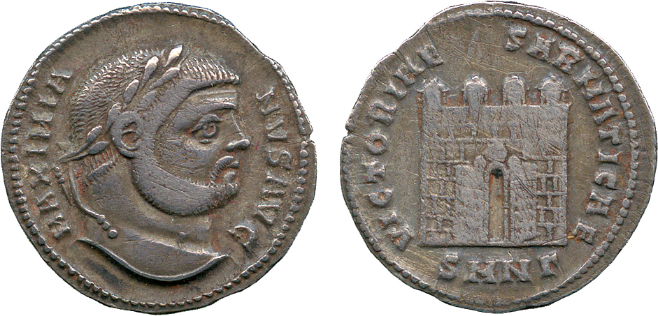 ANCIENT COINS, ROMAN COINS, Maximian (AD 286-305), Silver Argenteus, mint of Nicomedia, struck AD