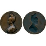 COMMEMORATIVE MEDALS, WORLD MEDALS, France, Onésime Rosalie Doutreleau, Uniface Cast Bronze Portrait