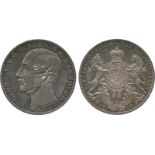 WORLD COINS, Germany, Hannover, George V (1819-1878, King 1851-1866), Silver Thaler 1866 B (