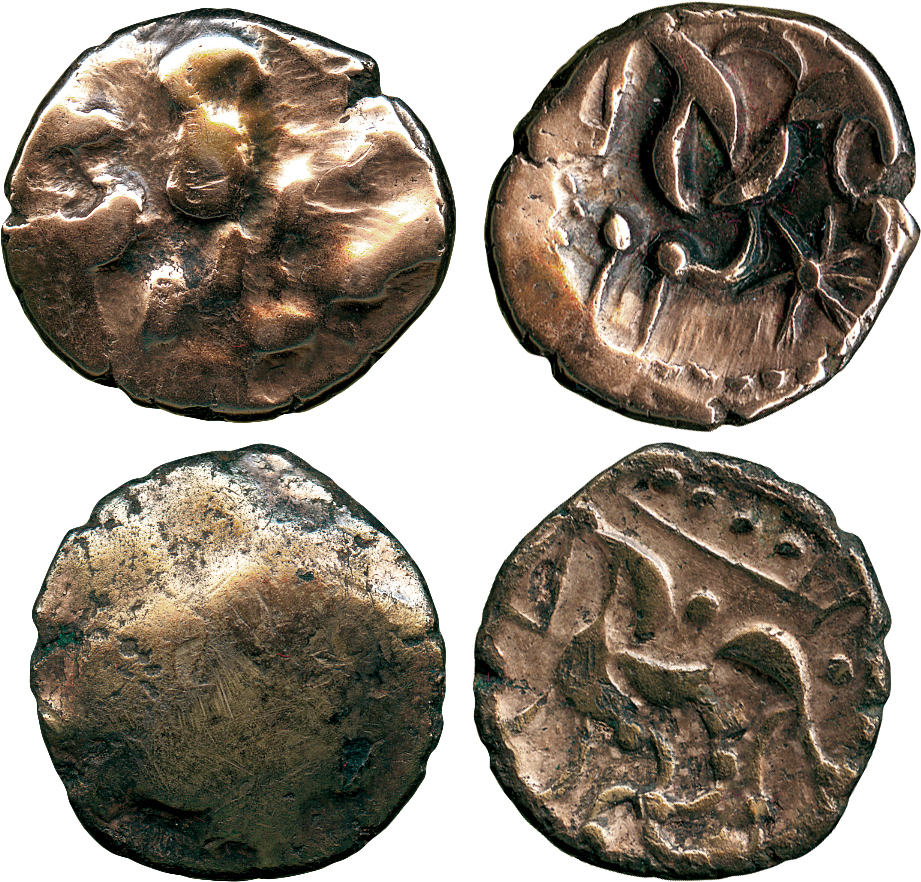 ANCIENT COINS, ANCIENT BRITISH, Celtic Gold, Corieltauvi (N E Coast), Gold Stater, South Ferriby