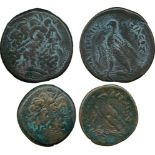 ANCIENT COINS, GREEK COINS, Kingdom of Egypt, Æ (2), issues of Ptolemy III (246-221 BC), 33mm, and