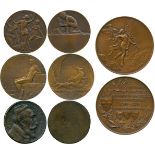 COMMEMORATIVE MEDALS BY SUBJECT, Miscellaneous European Bronze Medals (6), including Guttenberg,