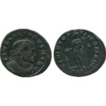 ANCIENT COINS, ROMANO-BRITISH COINS, Severus II (AD 306-307), Æ Folles (2), mints of Lugdunum and