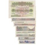 BANKNOTES, Ceylon (Sri Lanka), Government of Ceylon, 10-Rupees, 2 October 1939, serial no.D74 11365,