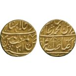 WORLD COINS, India, Mughal, Shah ‘Alam II (AH 1174-1221; 1759-1806 AD), or in his name, Gold