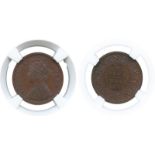 WORLD COINS, India, British India, Victoria, Copper Proof ½-Pice, 1875 (SW 5.56; Pr 714). In NGC