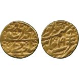 WORLD COINS, India, Princely States, Jaipur, Gold Mohur, in the name of Muhammad Akbar II, Sawai